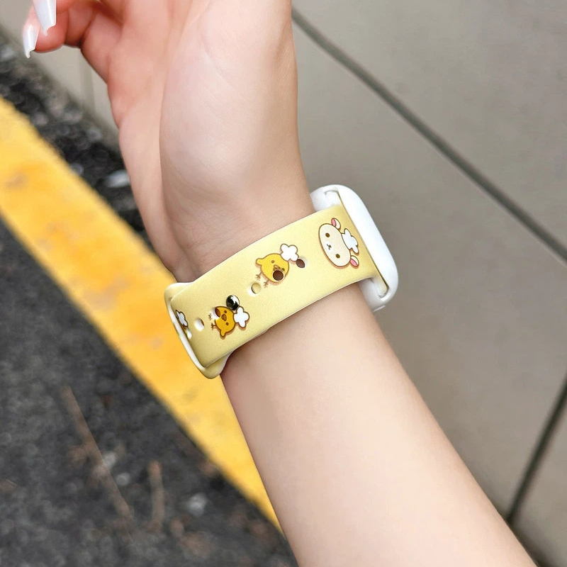 Cute Rilakkuma Print Silicone  - Silicone Band Replacement のレビューと価格