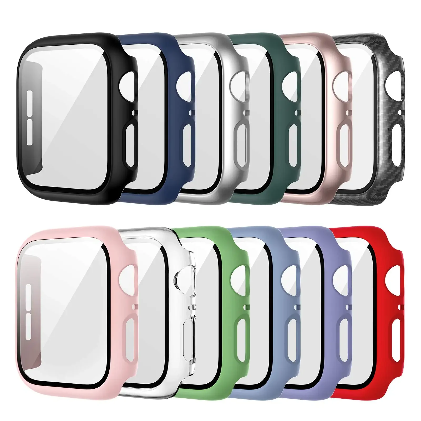Tempered Glass+cover For Apple - Garmin Smartwatch Accessories のレビューと価格