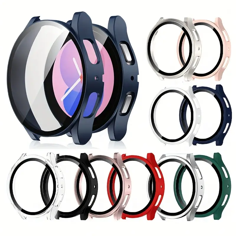 PC Case+Tempered Glass for Sam - Samsung Smartwatch Accessories のレビューと価格