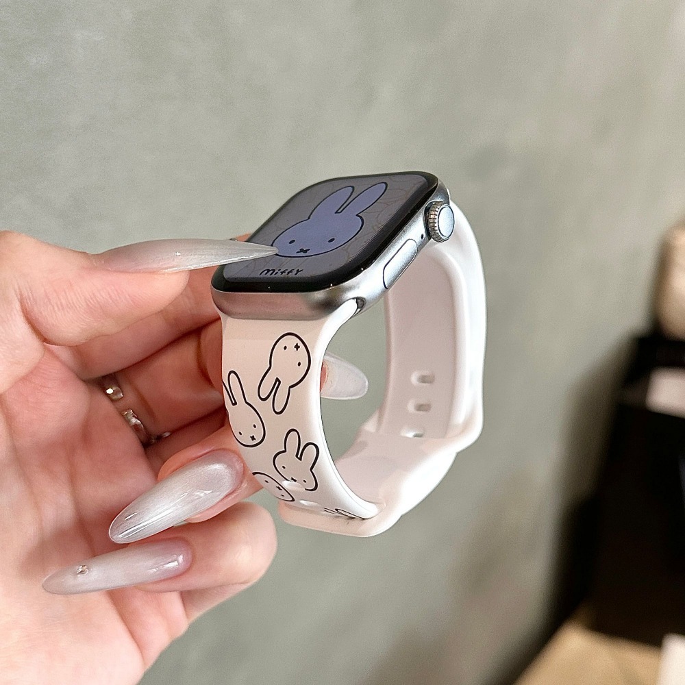 Cute Miffy Rabbit Cartoon Watc - Apple Smartwatch Accessories のレビューと価格