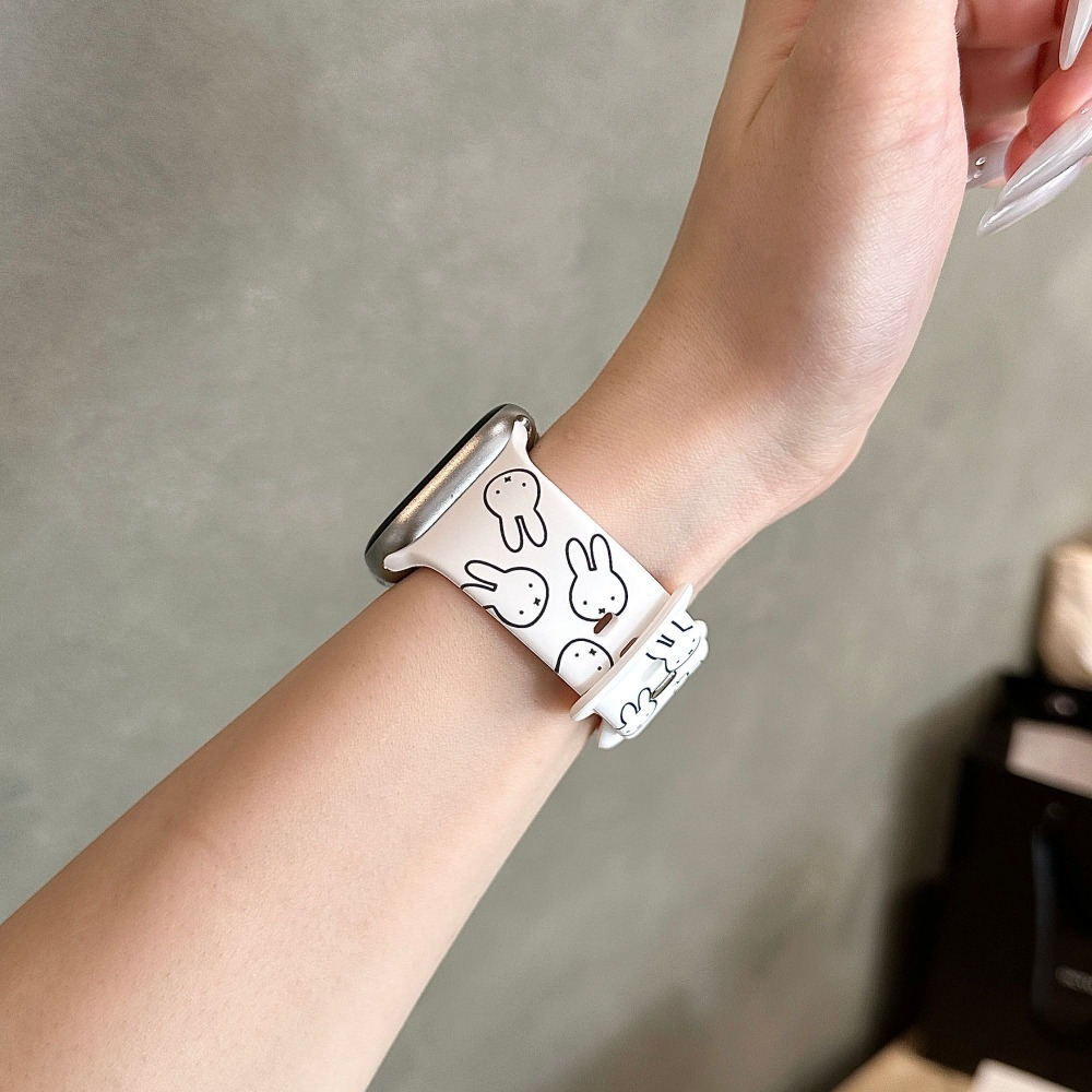 Cute Miffy Rabbit Cartoon Watc - Apple Smartwatch Accessories のレビューと価格