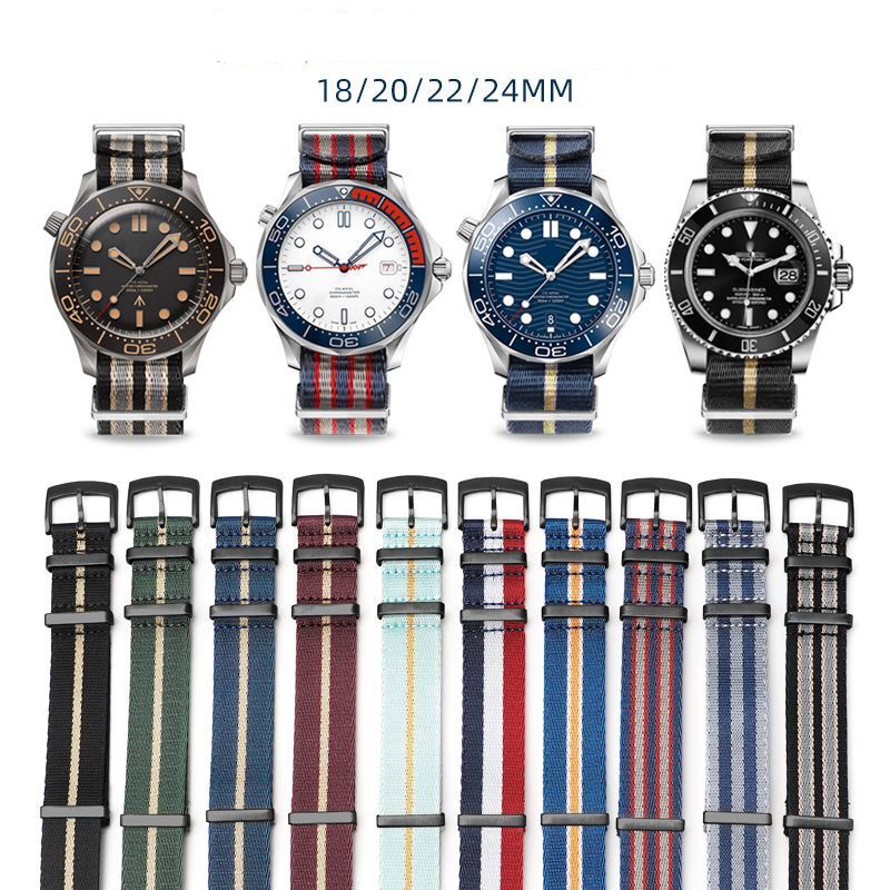 Superior Nylon Watchband for O - Nylon Nato Strap のレビューと価格