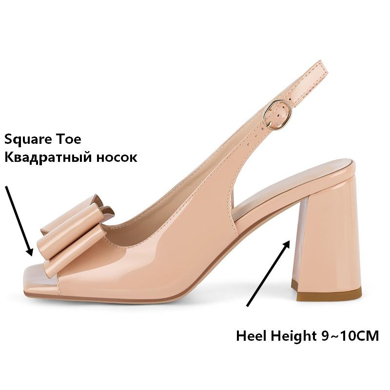Onlymaker Women Square Toe Bow - Leather Classic Strap のレビューと価格
