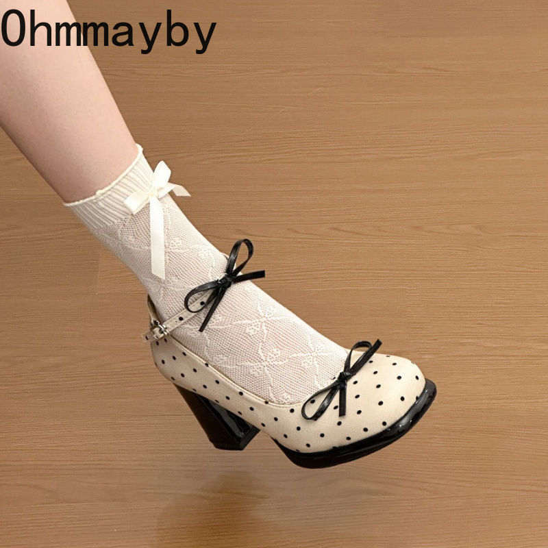 Platform Thick Heel Women Mary - Leather Classic Strap のレビューと価格