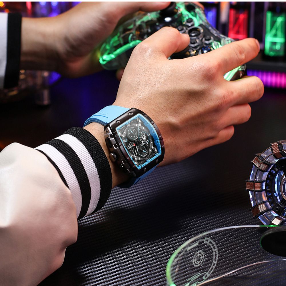 CURREN New RectangularSilicone - Smartwatch Guess のレビューと価格