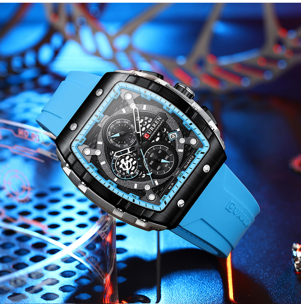 CURREN New RectangularSilicone - Smartwatch Guess のレビューと価格