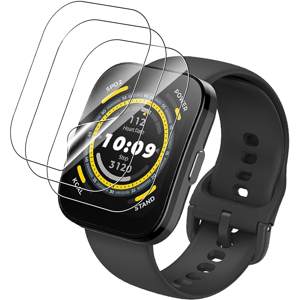 3PCS Clear HD Film Screen Prot - Amazfit Smartwatch Accessories のレビューと価格
