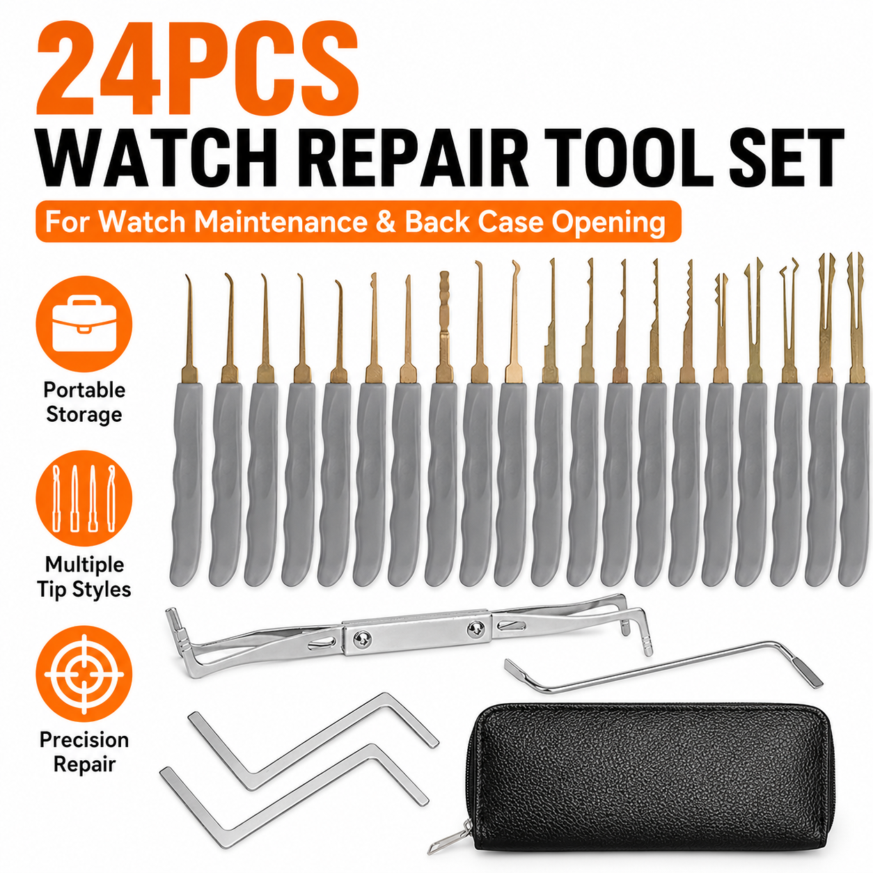 24PCS Professional Watchmaker  - Tool Kit Strap Change のレビューと価格