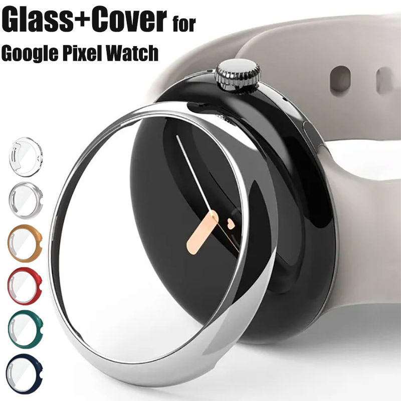 Tempered Glass+Cover For Googl - Smartwatch Band Accessories のレビューと価格