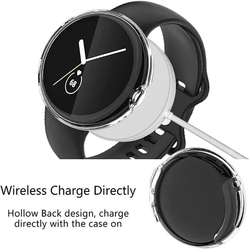 Tempered Glass+Cover For Googl - Smartwatch Band Accessories のレビューと価格