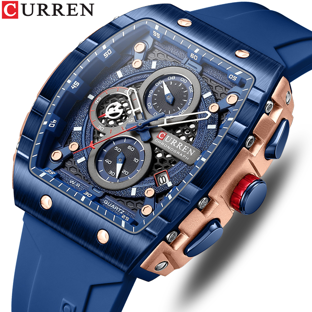 CURREN Sports Unique Rectangul - Smartwatch Guess のレビューと価格
