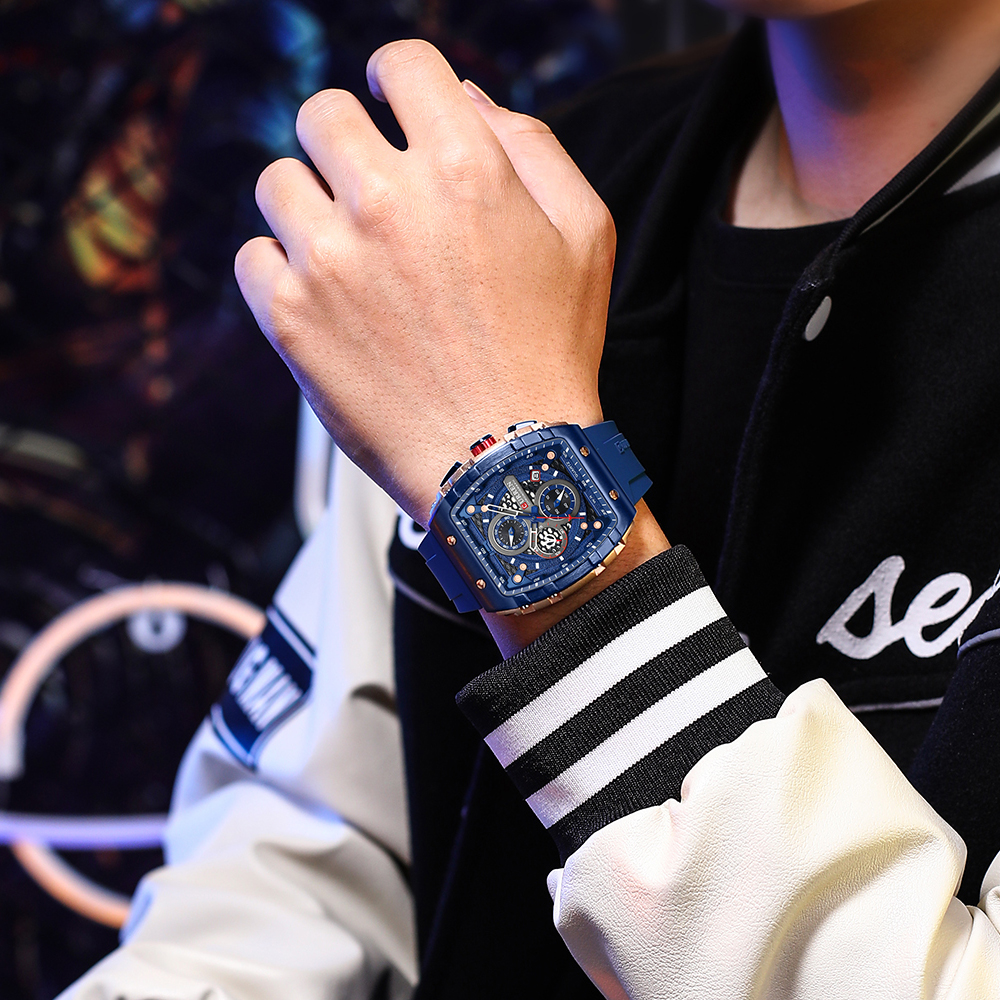 CURREN Sports Unique Rectangul - Smartwatch Guess のレビューと価格