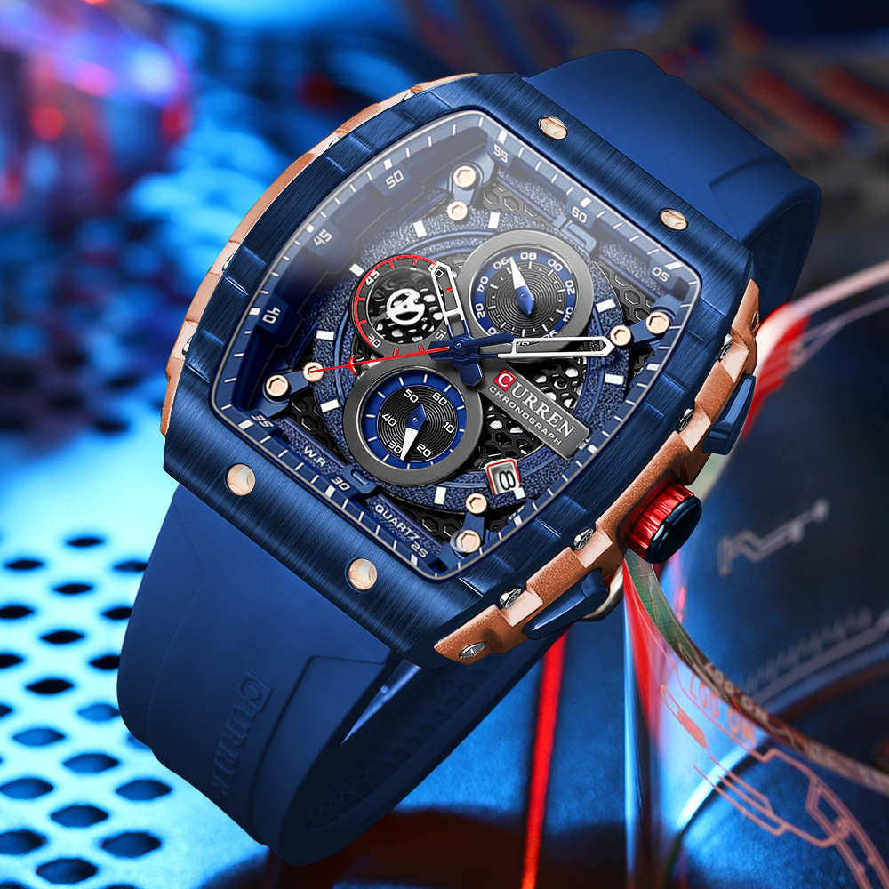 CURREN Sports Unique Rectangul - Smartwatch Guess のレビューと価格