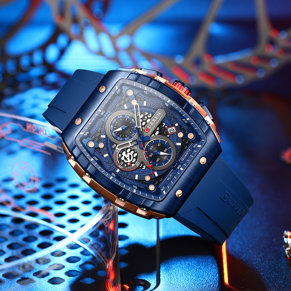 CURREN Sports Unique Rectangul - Smartwatch Guess のレビューと価格