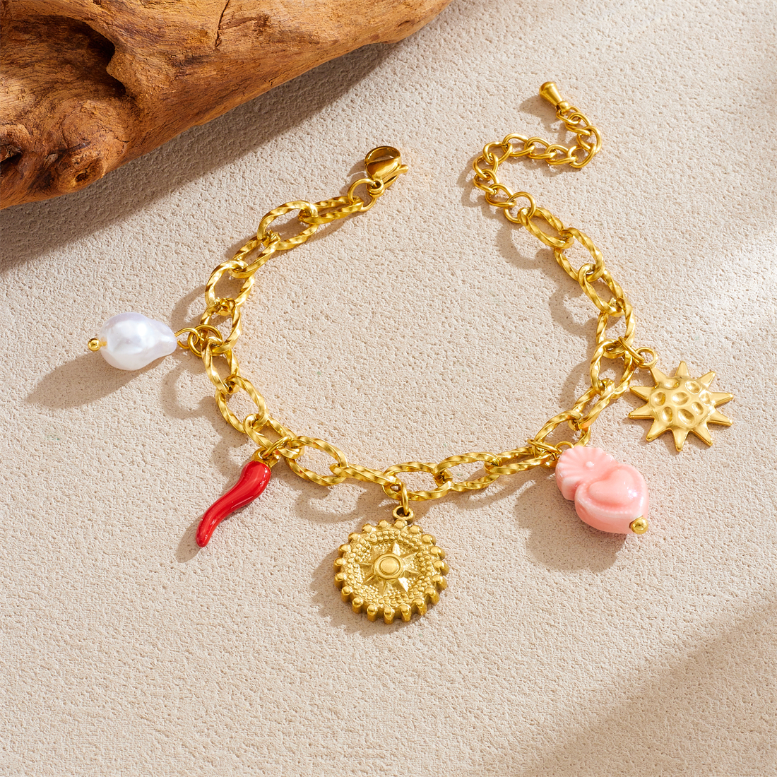 DIEYURO 316L Stainless Steel G - Ceramic Link Bracelet のレビューと価格
