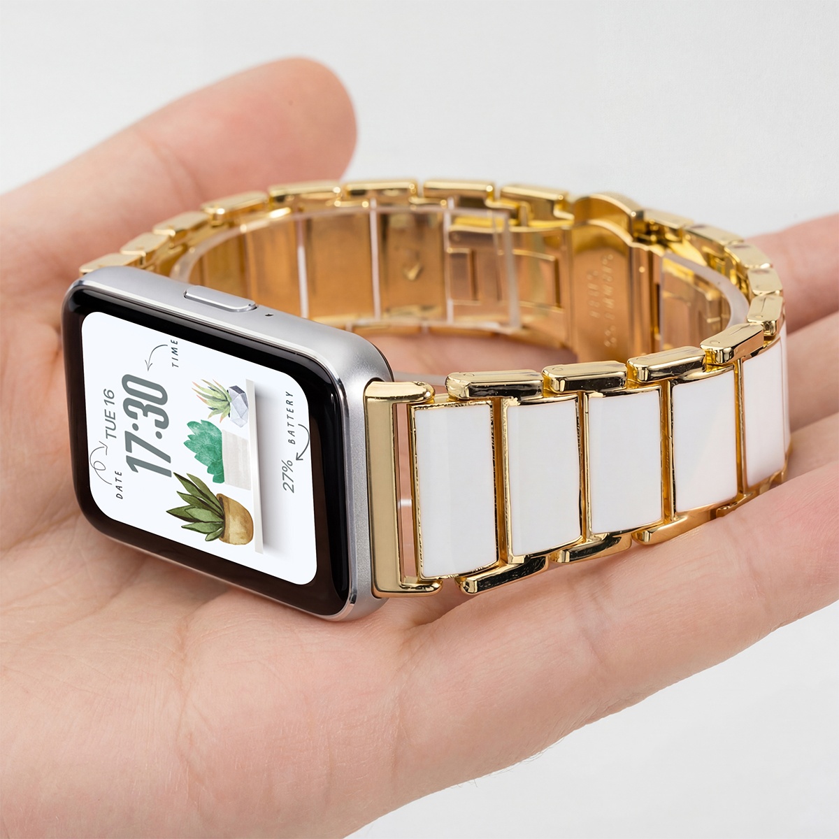 Metal Strap for Samsung Galaxy - Ceramic Link Bracelet のレビューと価格