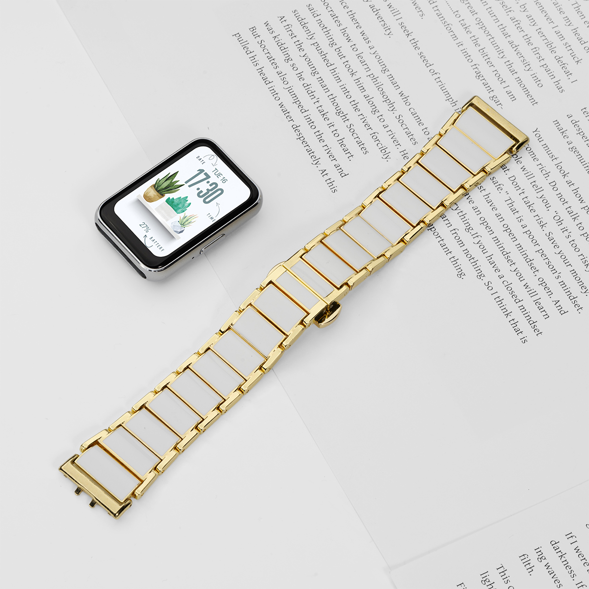 Metal Strap for Samsung Galaxy - Ceramic Link Bracelet のレビューと価格