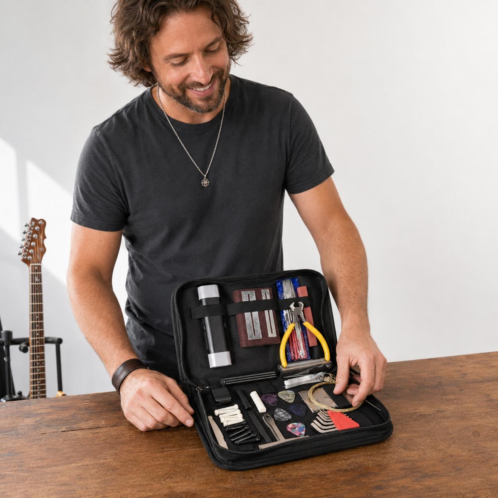 Guitar Repair Toolkit Black Zi - Tool Kit Strap Change のレビューと価格