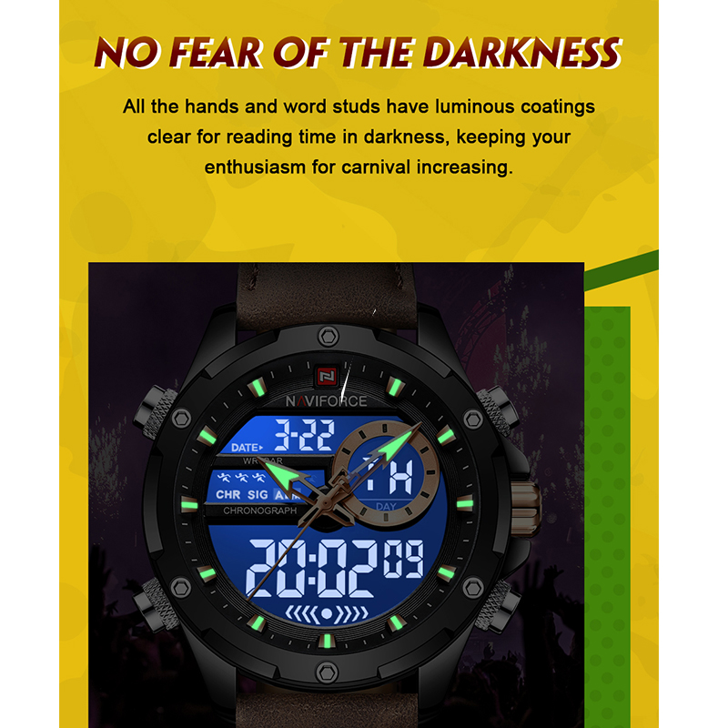 NAVIFORCE Luxury Men Quartz Wa - Smartwatch Guess のレビューと価格