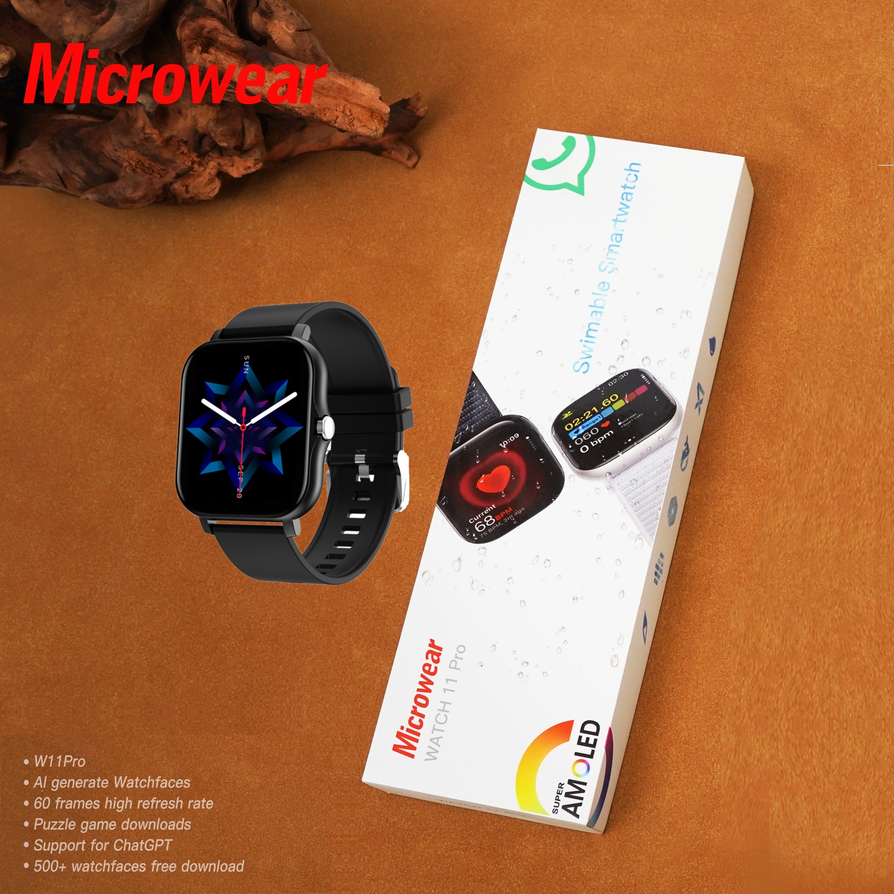 Swiming-proof W11P Smartwtch R - Smartwatch M Active のレビューと価格