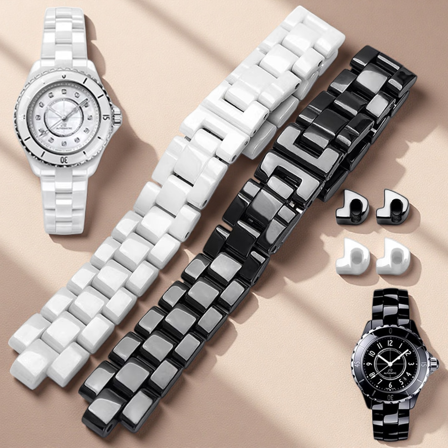 Premium-Grade Ceramic Watchban - Ceramic Link Bracelet のレビューと価格