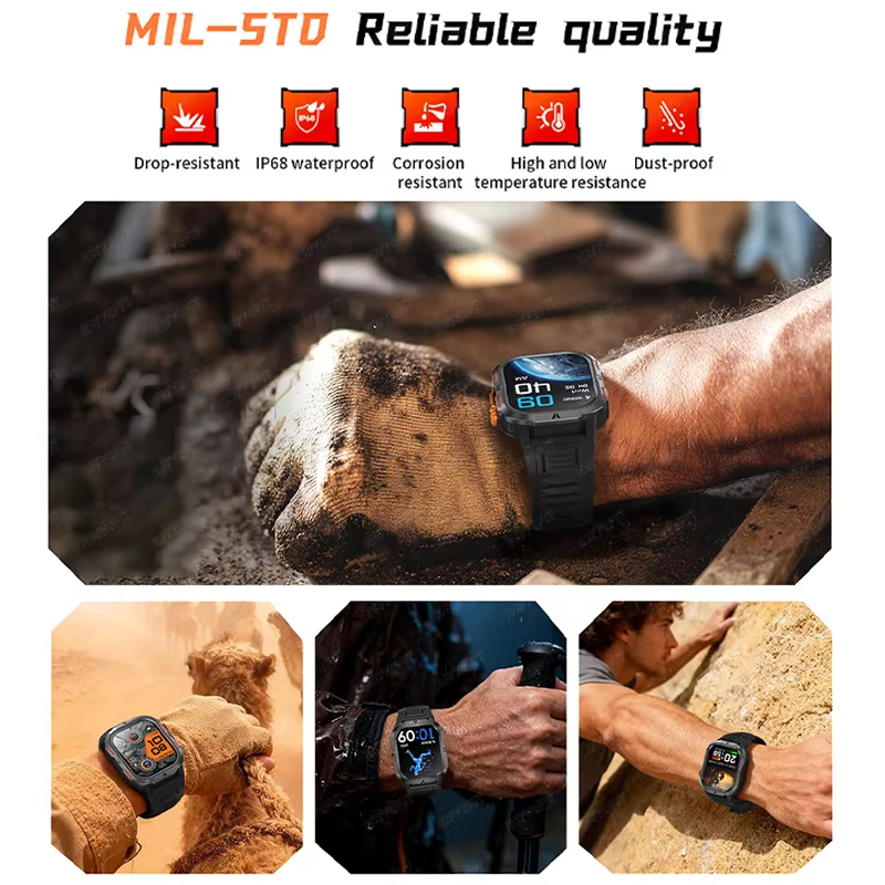 2026 Rugged Military Smart Wat - Smartwatch M Active のレビューと価格
