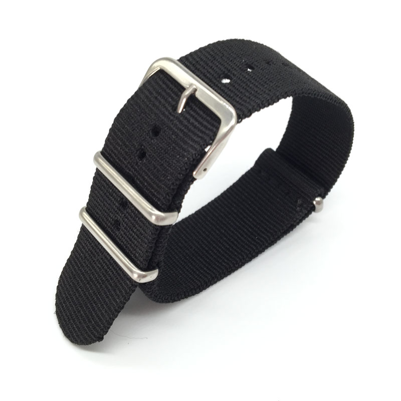 Black Nylon Strap for 16mm 18m - Nylon Nato Strap のレビューと価格