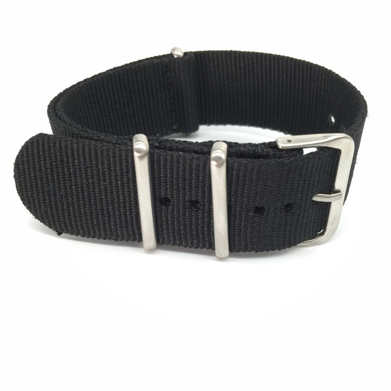Black Nylon Strap for 16mm 18m - Nylon Nato Strap のレビューと価格