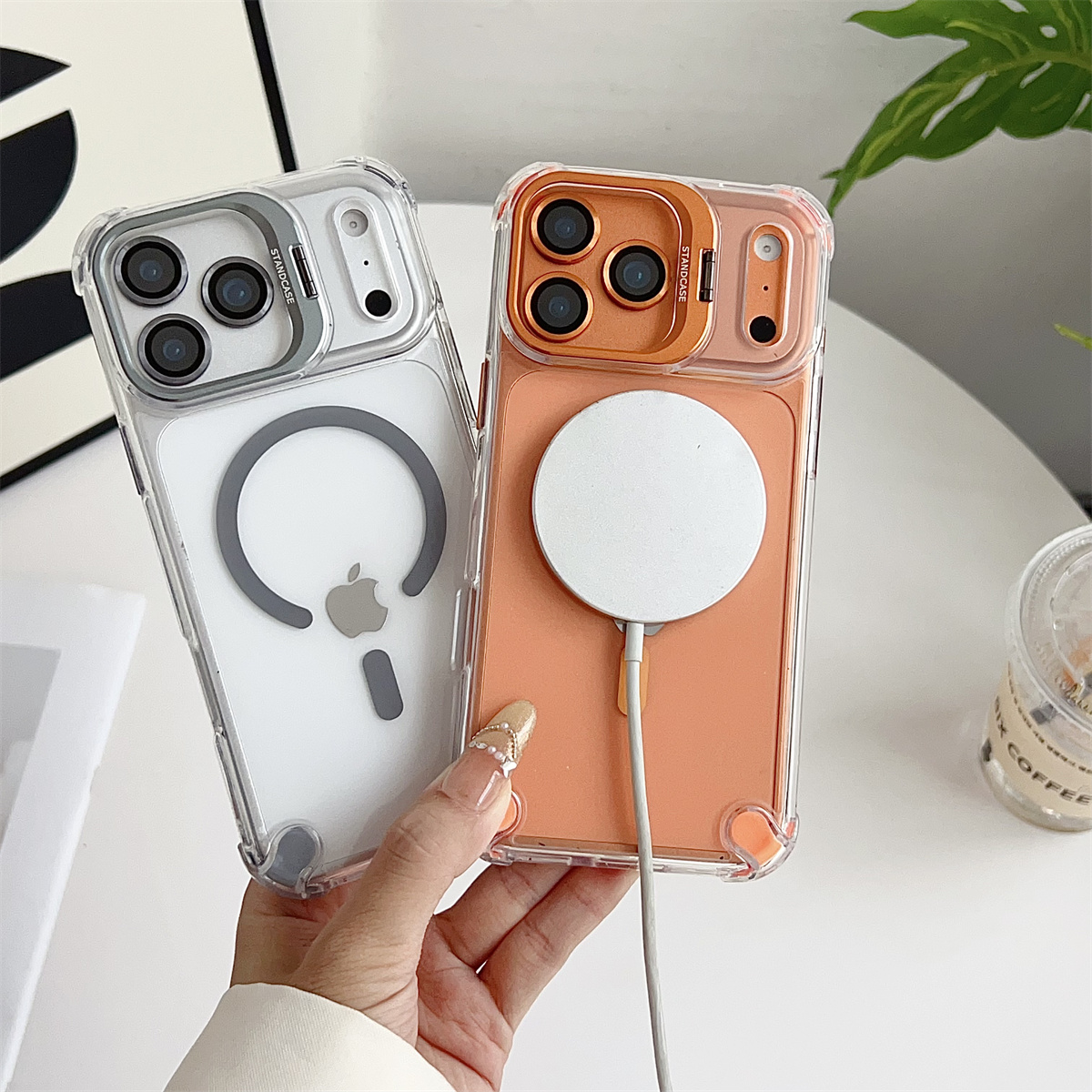 Magnetic Clear Phone Case for  - Magnetic Charging Stand のレビューと価格