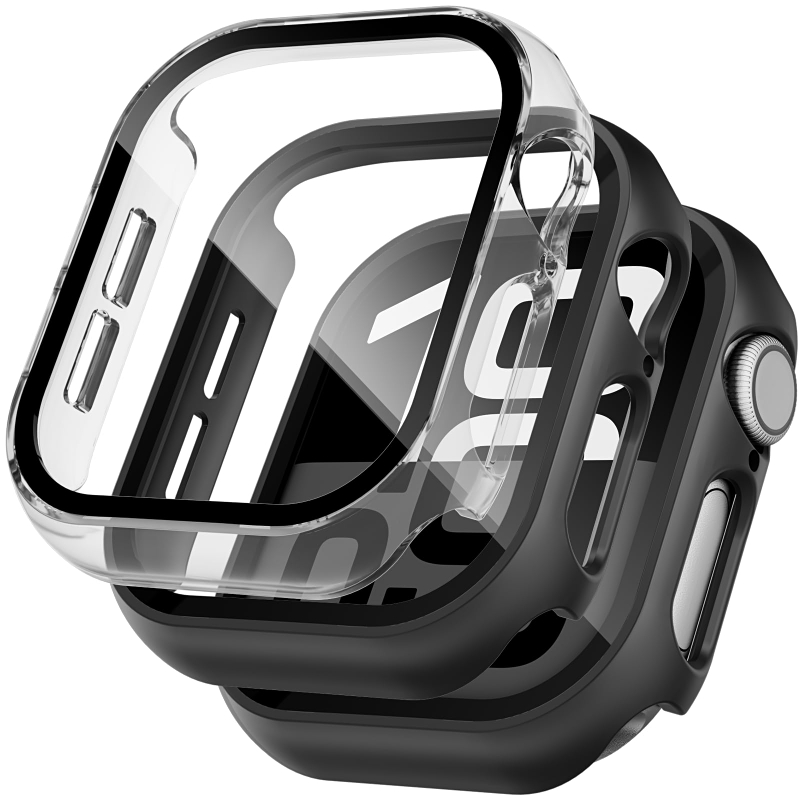 1-2pcsGlass+Cover For Apple Wa - Smartwatch Band Accessories のレビューと価格