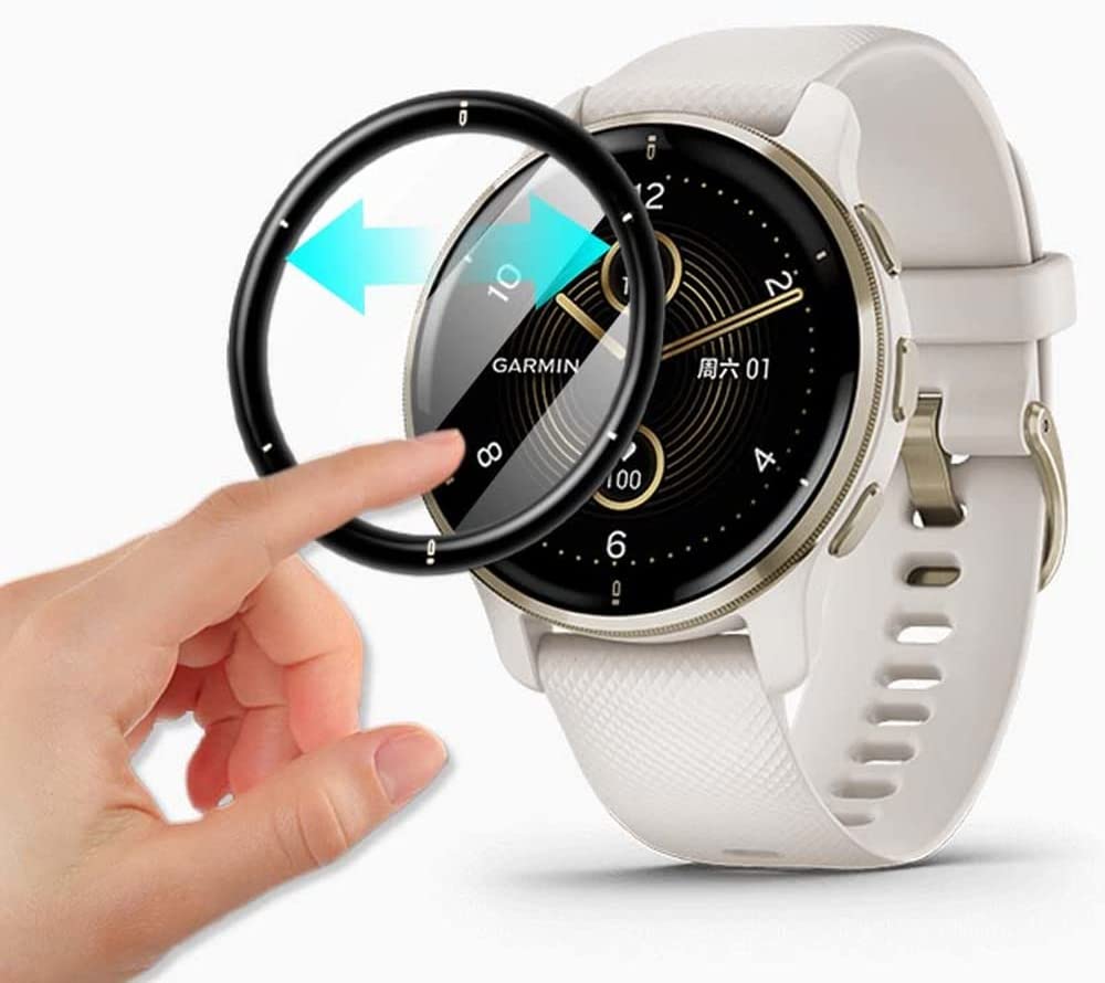 3D Curved Edge Protective Film - Garmin Smartwatch Accessories のレビューと価格