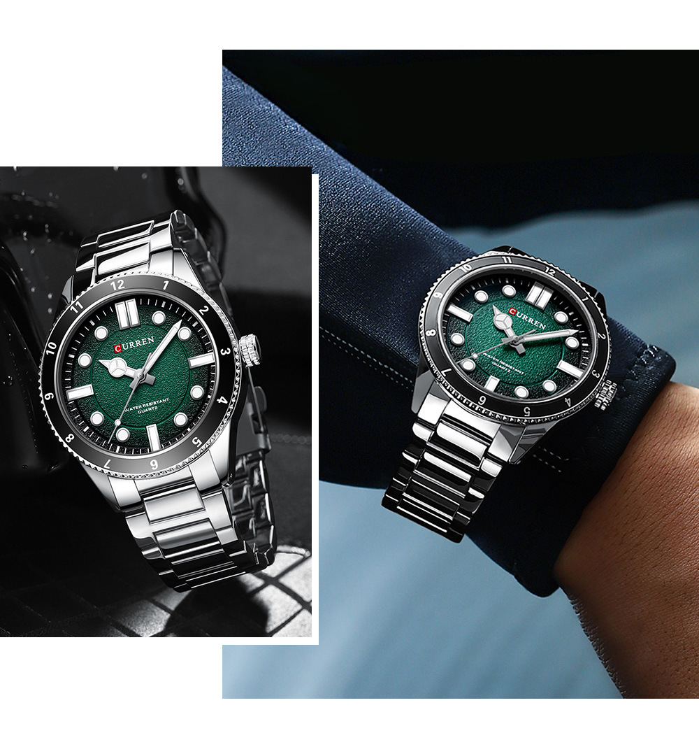 CURREN 8450  Men's Quartz Watc - Smartwatch Guess のレビューと価格