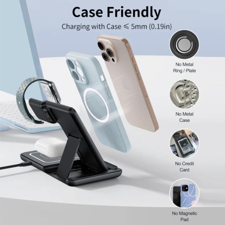 Night LED Light 3 In 1 Wireles - Wireless Charger Watch のレビューと価格