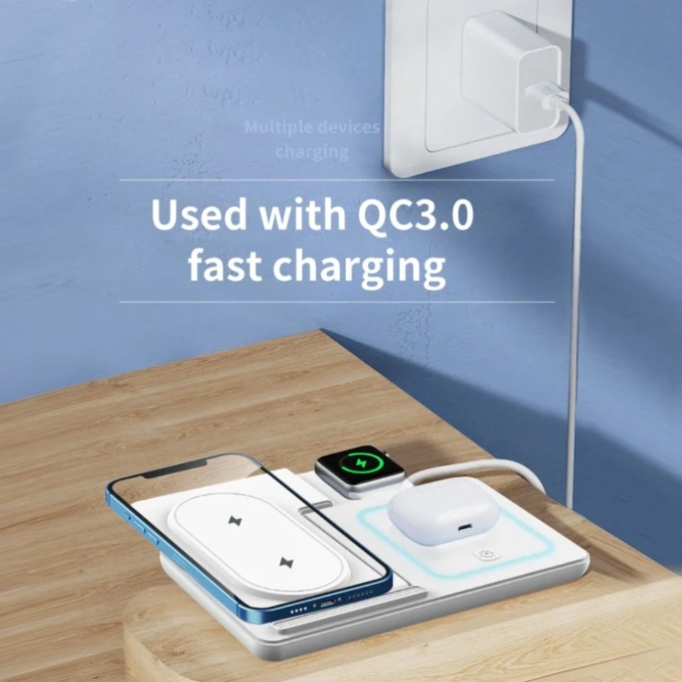Night LED Light 3 In 1 Wireles - Wireless Charger Watch のレビューと価格