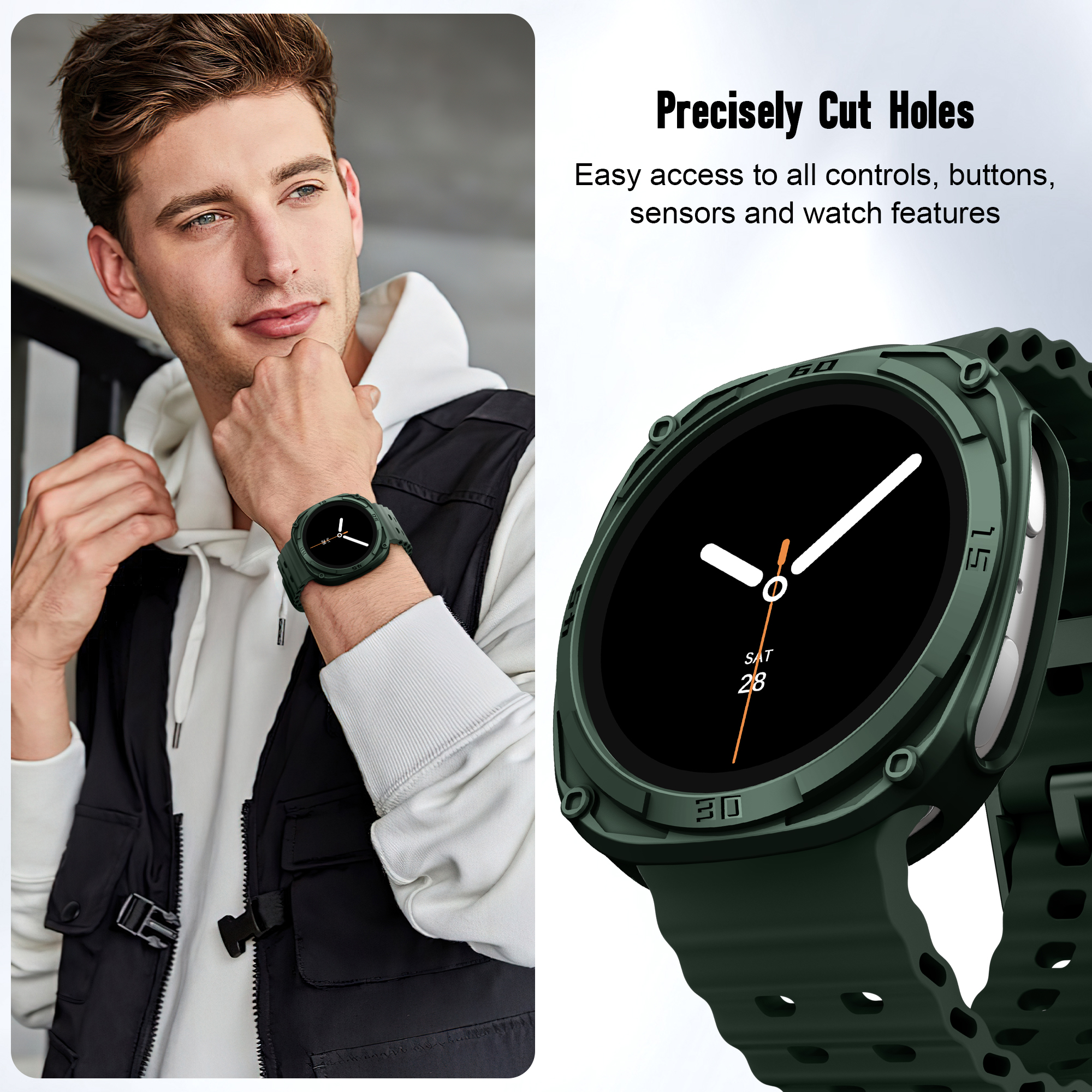 Rugged Bezel Case for Samsung  - Samsung Smartwatch Accessories のレビューと価格