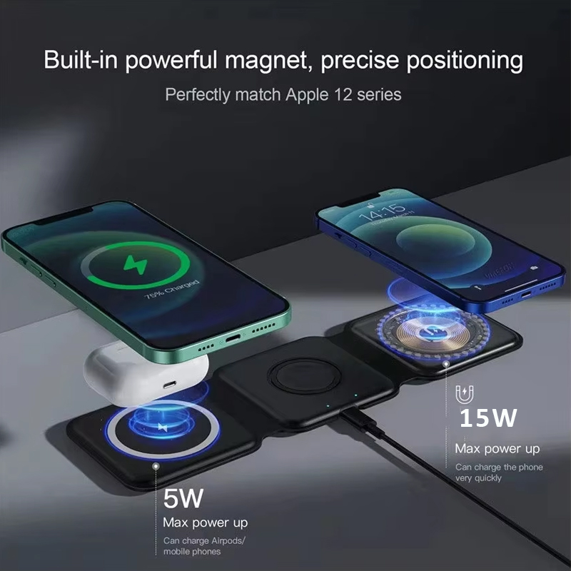 3 in 1 Magnetic Portable Wirel - Wireless Charger Watch のレビューと価格