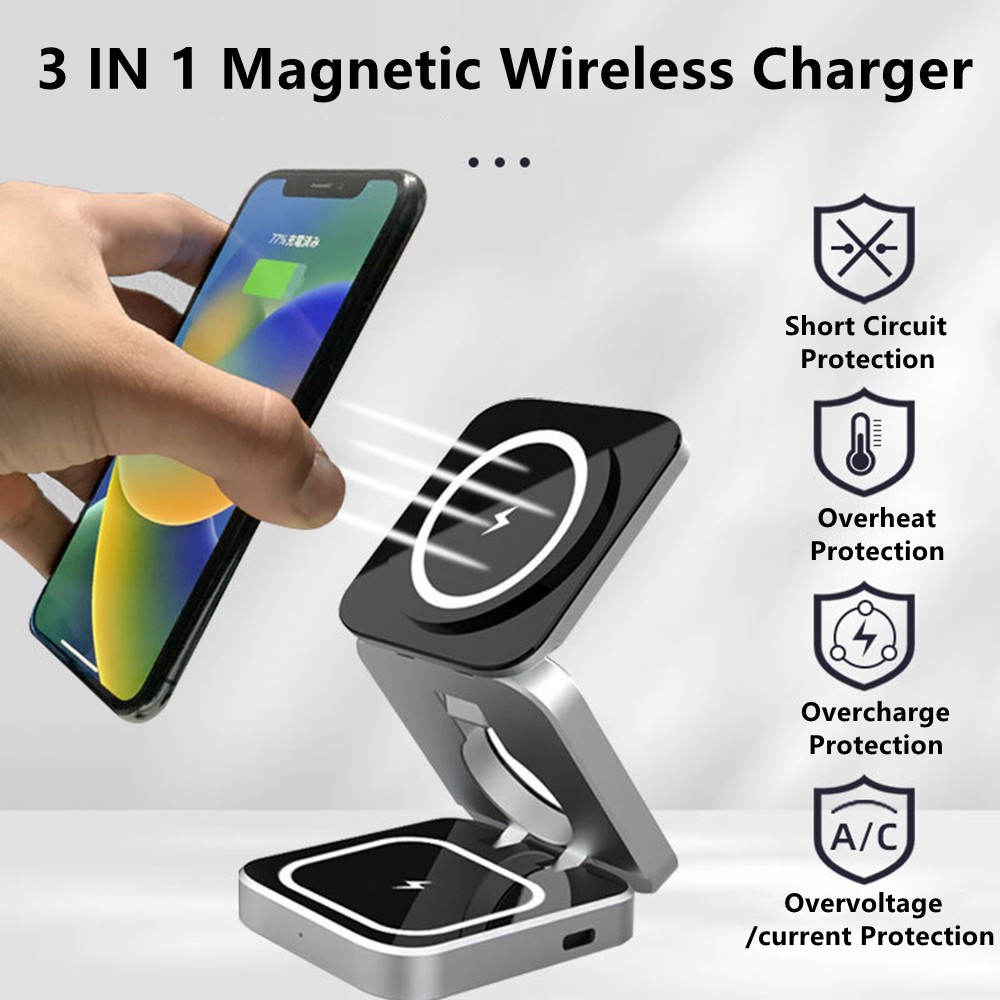 Foldable Magnetic Wireless Cha - Wireless Charger Watch のレビューと価格