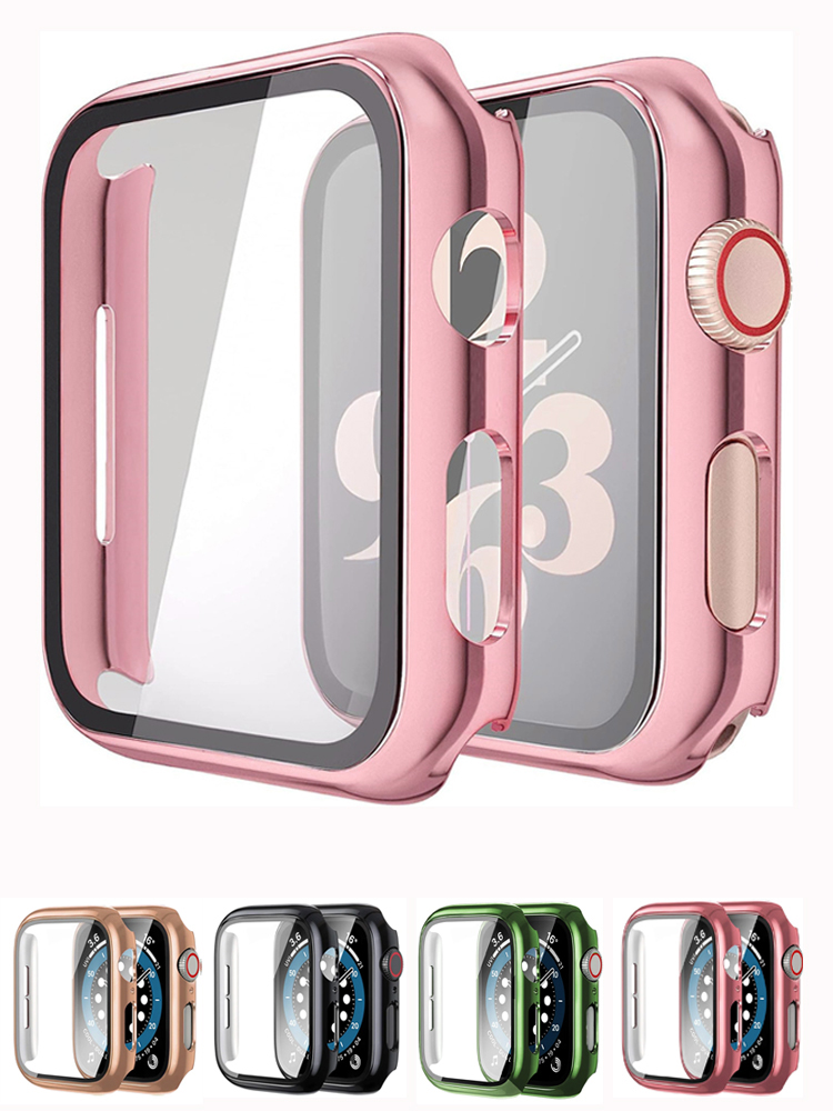 Glass+case For Apple Watch ban - Smartwatch Watch Accessories For Women のレビューと価格