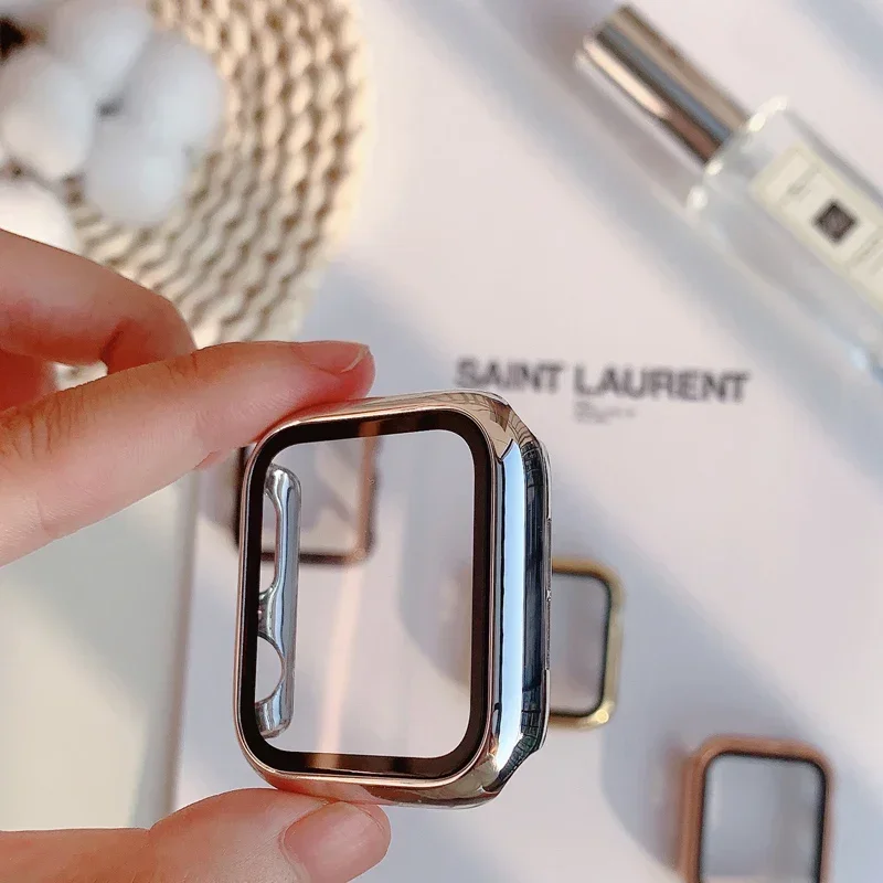 Glass+case For Apple Watch ban - Smartwatch Watch Accessories For Women のレビューと価格
