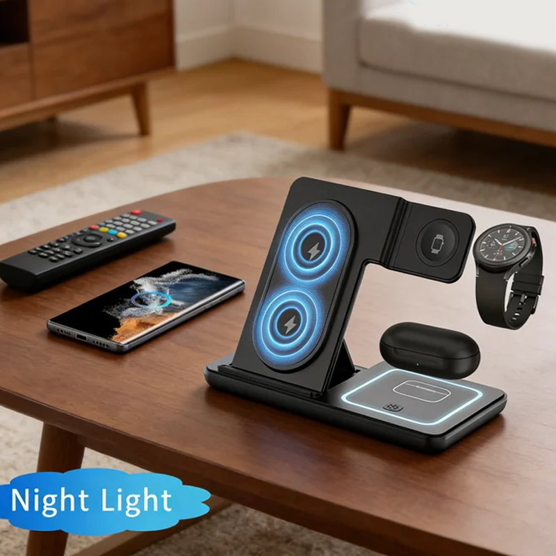 3 In 1 Foldable Wireless Charg - Wireless Charger Watch のレビューと価格