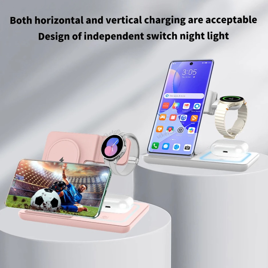 3 In 1 Foldable Wireless Charg - Wireless Charger Watch のレビューと価格