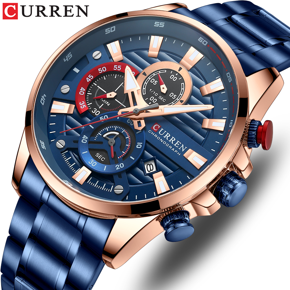 CURREN New Blue Multi Function - Smartwatch Guess のレビューと価格
