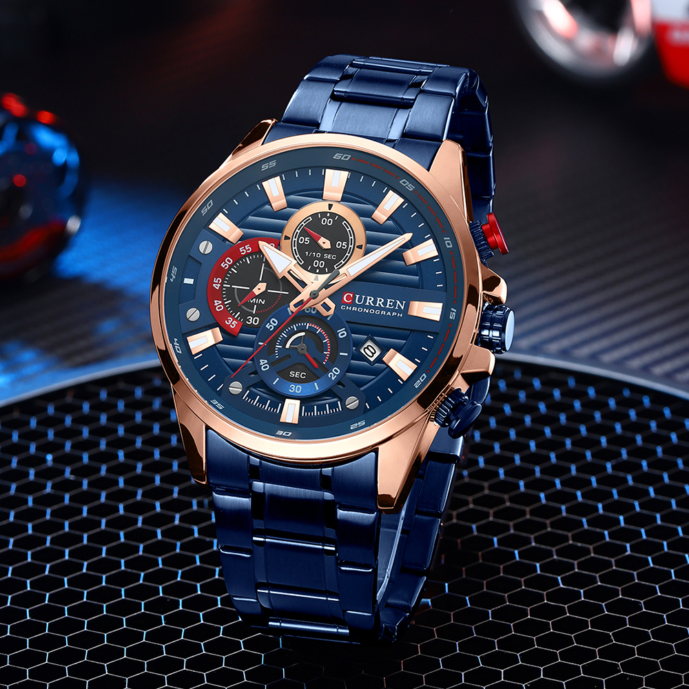 CURREN New Blue Multi Function - Smartwatch Guess のレビューと価格