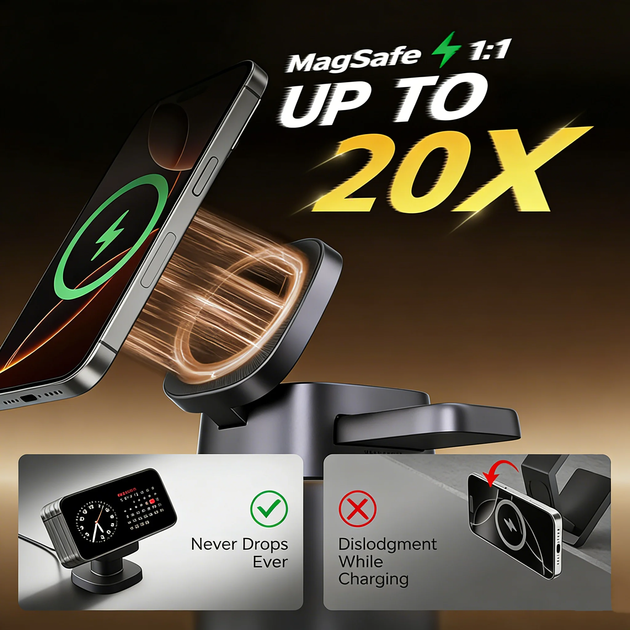 TIMESS Night Light Mashroom Wi - Wireless Charger Watch のレビューと価格