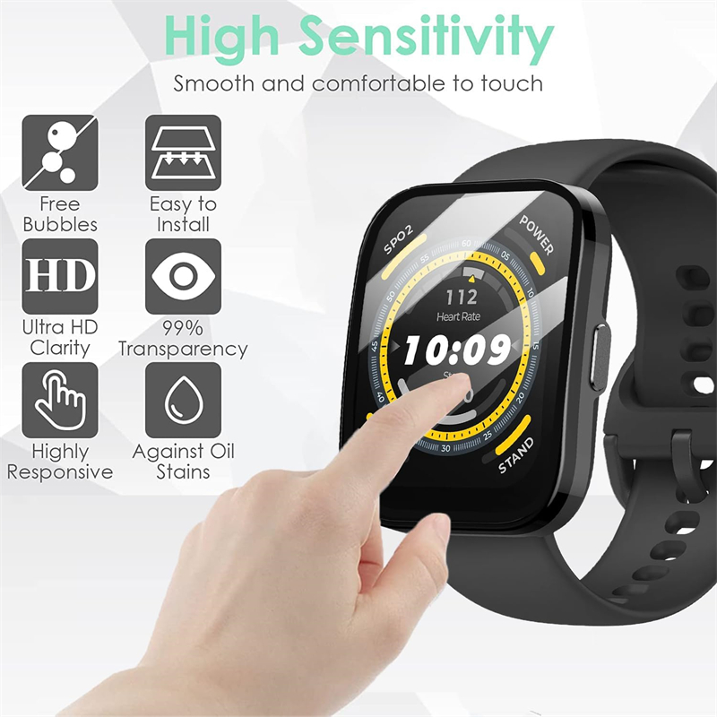 1-5Pcs Screen Protector For Am - Amazfit Smartwatch Accessories のレビューと価格