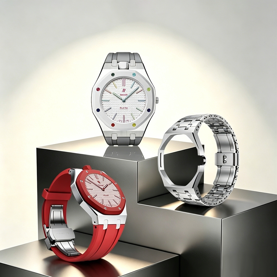 One-Piece Stainless Steel Case - Silicone Band Replacement のレビューと価格
