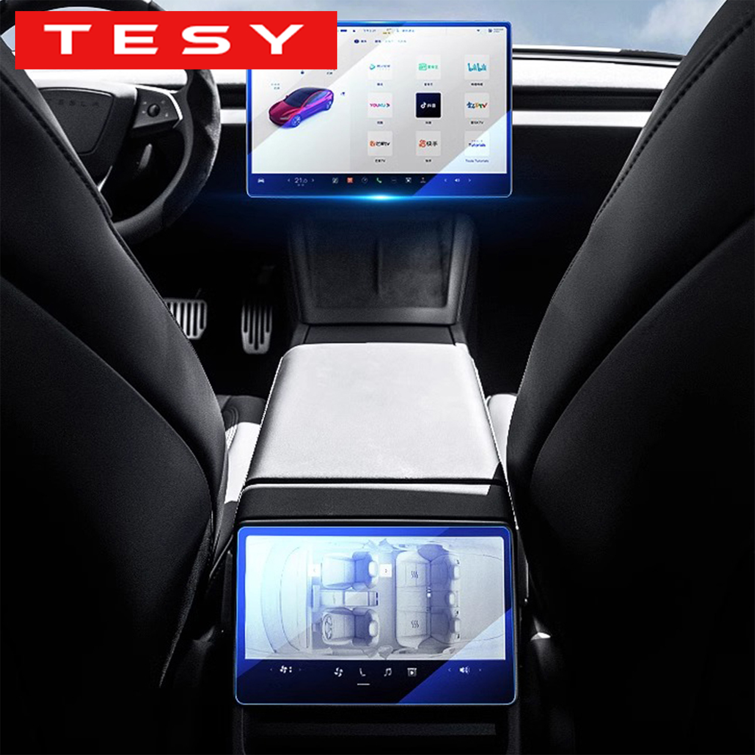 TESY Tempered Glass Film Prote - Screen Protector Film のレビューと価格