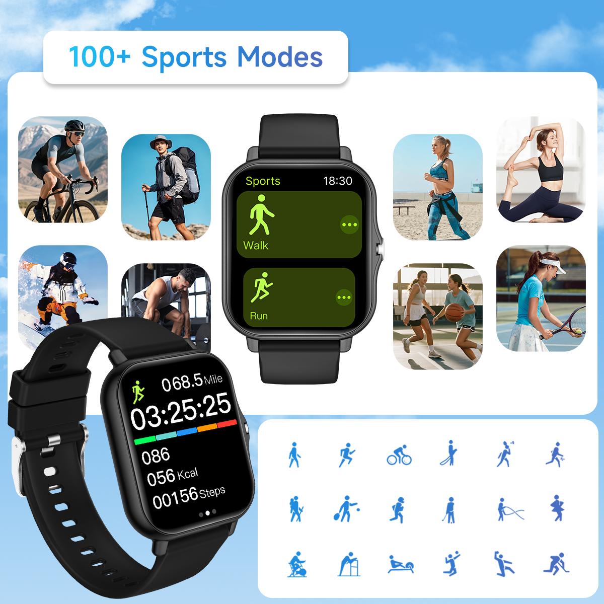 New Smartwatch 1.83-inch Touch - Smartwatch X12 のレビューと価格