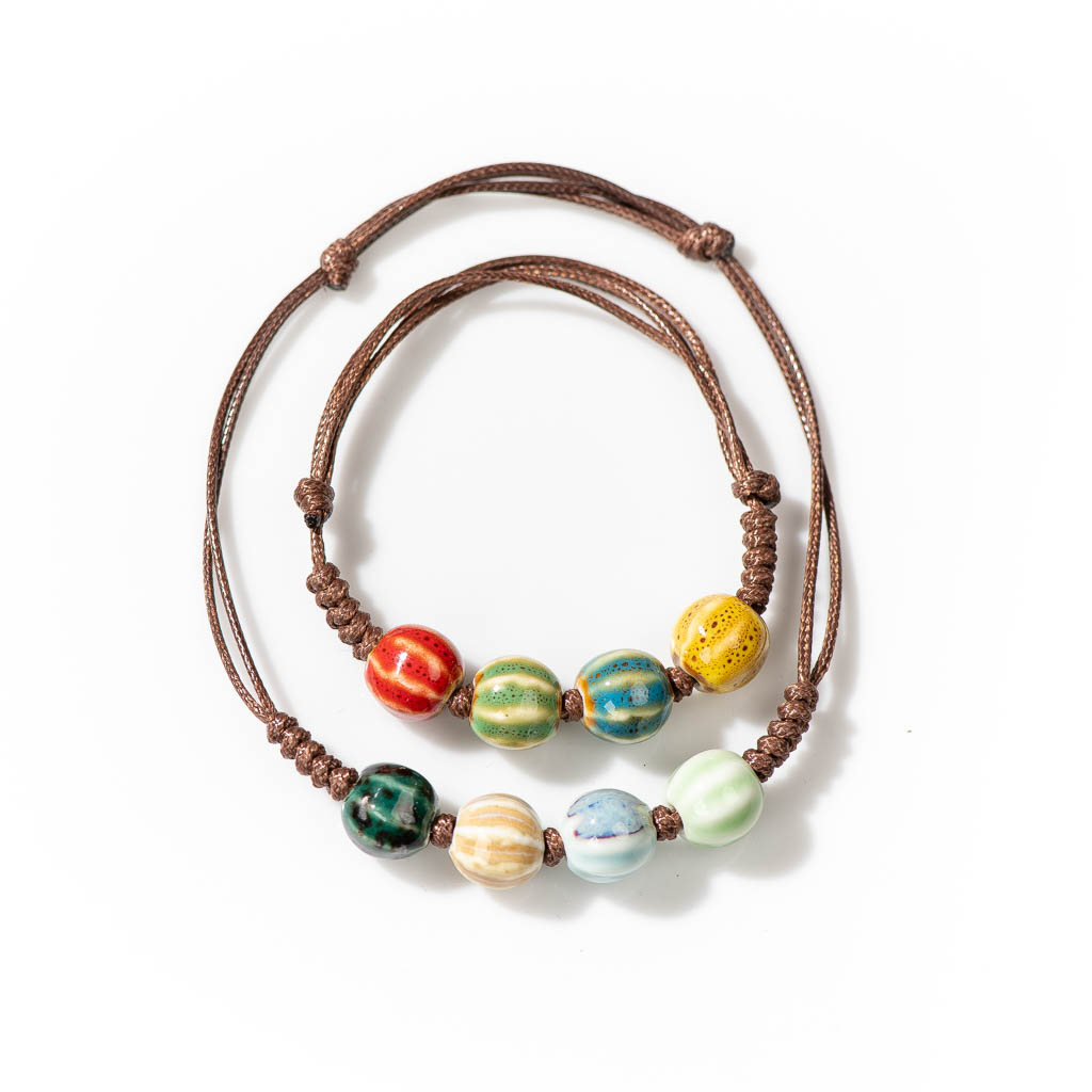 Handmade Ceramic Retro Style B - Ceramic Link Bracelet のレビューと価格