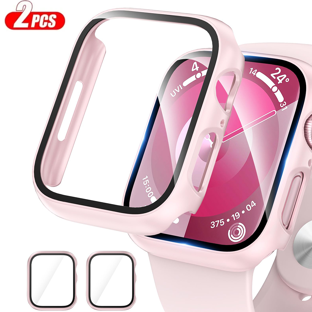 2Pcs Tempered Glass+cover For  - Smartwatch Band Accessories のレビューと価格